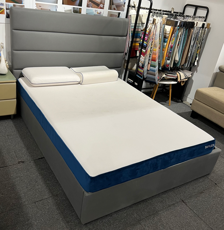 Level Queen Size Bed Frame in Fabric